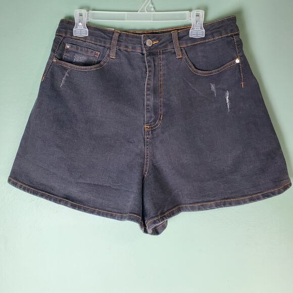 WeWoreWhat Women's High Rise Balloon Distressed Stretch Shorts Size 31 - Picture 1 of 7